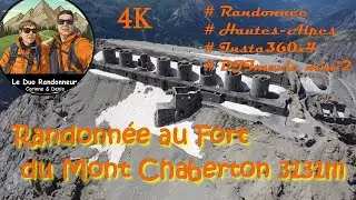 Avec une magnifique vue Drone, la randonnée au Fort du Mont Chaberton au dessus du Montgenèvre.