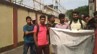 Rrb kolkata rejected candidates  protest today... covered it News 18 bangla..