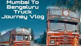 Mumbai (Bhiwandi) To Bengaluru Truck Journey Vlog : Aaj Khup Kam Kela Truck Cha Satara La Tata La