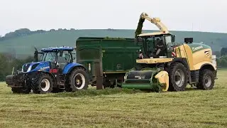 Silage 2024 - Krone BiG X 1180 Lifting Grass and New Hollands Carting