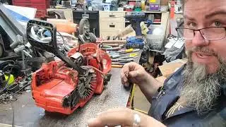 Dolmar Ps 7310 port work and number Muffler mod