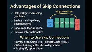 Skip Connections in ResNet Explained Visually 🚀  Beginner to Pro Deep Learning Animation