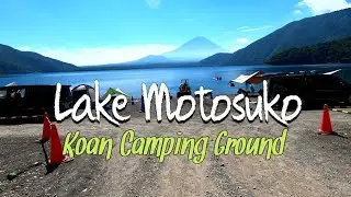 Camping at Lake Motosuko with a live backdrop of Mount Fuji[Koan Camping Ground]