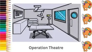 Operation Theatre - Sketch Art and Paint | Step by step tutorial | Pencil to Palette