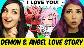 A Demon & Angel Fall In Love??? ft. LaurenZSide (Gacha Life Mini Movie Reaction)