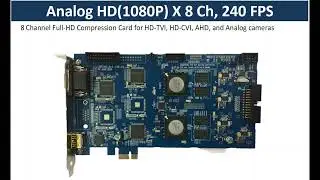 Full-HD Compression Card, PC HD Capture Card Explained - 8 channel