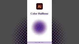 Discover the EASY WAY to Create a COLOR HALFTONE EFFECT in Illustrator #Illustrator Tips #design