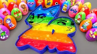 How to make Nick Judy Zootopia Bathtub by Mixing Mystery Jelly Slime Eggs | Number B Satisfying ASMR