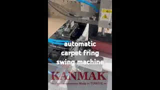 automatic carpet fring swing machine.#Mat overloc#machine #factory #sewing