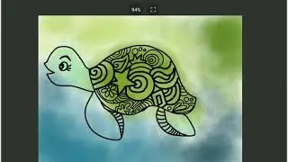 Drawing a  fancy turtle