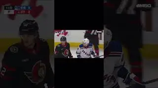 Carson soucy with the goal the sens thought it was no good 🔵🔴🗽#newyorkrangers#nhl#soucy