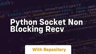 python socket non blocking recv