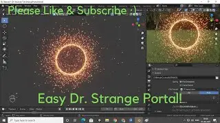 Easy Doctor Strange portal:  Blender modeling for absolute beginners!