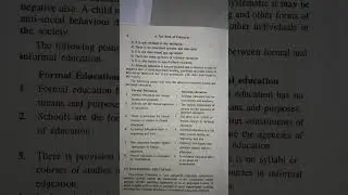 Difference between formal and non formal education PDF#youtubeshorts