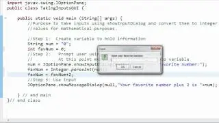showInputDialog - Conversion String to int