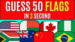 Guess 50 Flags in 3 Seconds Challenge! 🌍 | Can You Guess All the Countries?