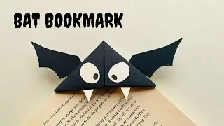 DIY Bat Corner Bookmarks | DIY Halloween Craft ideas | Fun Craft Ideas for Halloween #halloween