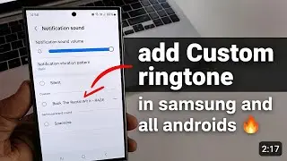 how to set custom notification sound on samsung | custom notification sound android