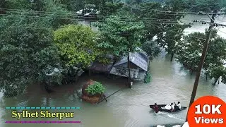 Sylhet sherpur is in now underwater 🥶
