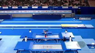 GLUCKSTEIN Jeffrey (USA) M - 2019 Trampoline Worlds, Tokyo (JPN) - Qualification Trampoline R2