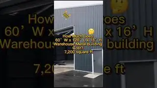 7,200square feet warehouse price? #construction #steelbuildings #factory #metalbuildings #warehouse