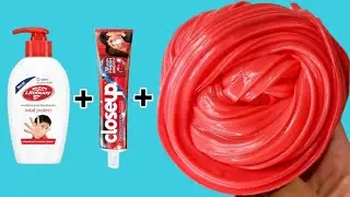 CLOSE UP TOOTHPASTE & LIFEBUOY HANDWASH SLIME🩸How to make Slime with Toothpaste and Hand Wash