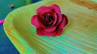 Easy rose flower making | simple paper craft work 