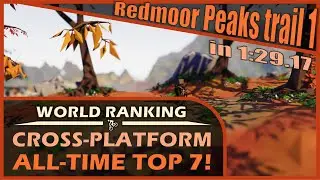 Redmoor Peaks trail 1 in 1:29.17 | All-time World top 7 | Lonely Mountains: Downhill Speedrun