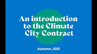 Climate City Contract &ndash; an introduction