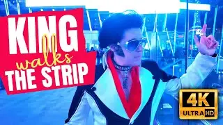 [⁴ᴷ] ELVIS LIVES IN VEGAS: King of Impersonators Walks the Strip! #lasvegas #elvis #reaction