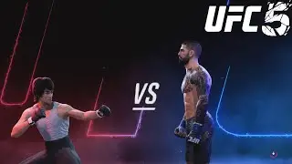 Bruce Lee vs Ilia Topuria - CPU vs CPU - UFC 5