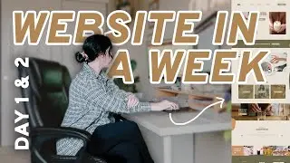 САЙТ ЗА НЕДЕЛЮ (День 1 + 2) | Дизайн веб-сайта Adobe XD