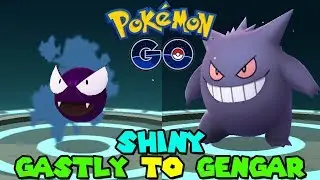 Evolving SHINY GASTLY TO SHINY GENGAR IN POKEMON GO