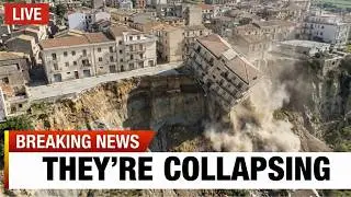 MORE Buildings COLLAPSING In Sicily—Niscemi Tremors Every 6-18 Hours As 5KM Plateau Edge CRUMBLES!