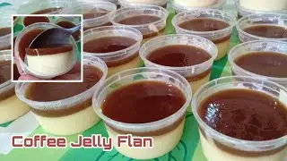 COFFEE JELLY FLAN [Yummy And Sweets]