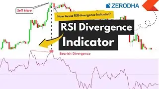 How to use RSI Divergence Indicator in Zerodha Trading Platform || #zerodhakite