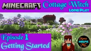 Cottage Witch Modpack Minecraft Longplay (No Talk) CalmCrafting Exploration  EP01 Getting Started