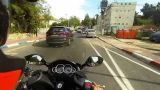 נסיעה עם גוי מקס 250 מתל אביב לצומת סביון -4K