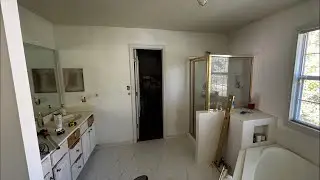 DIY Bathroom Makeover Part 3 | Sanding, Caulking & Prep Before Paint