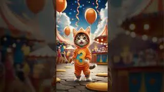 Cat Number 3 (Three) &ndash; Creativity & Joy #numbers #numbersong #papapdol