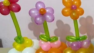 Satisfying ASMR Colorful Balloon Flower Arrangement | Relaxing Visuals