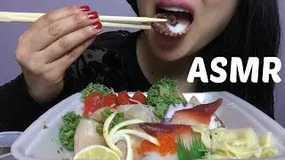 ASMR SASHIMI SUSHI NO TALKING (EATING SOUNDS) | SAS-ASMR