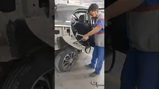 Amazing job Tata Nexon Quarter panel Cutting #automobile #car #shortvideo #shortfeed #shorts