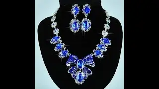 ROYAL BLUE NECKLACE  COLLECTION  DESIGNS FOR U .