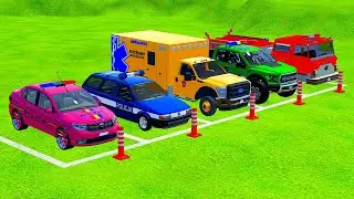 Impossible Challenge: Moving EVERY Police, Fire & Rescue Vehicle at Once! &ndash; FS22