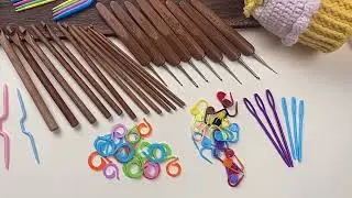 Bamboo Crochet Hooks Set Knitting Needles Weave Tools Yarn Accessories Crochet Hooks Needles
