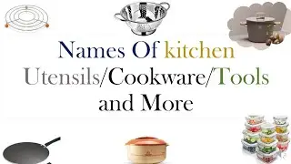Names of kitchen utensils/cookware/tools in a video#vocabulary #english #learning#mustwatch