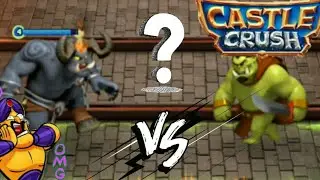 giant orc warrior vs giant unchained demon || necromancer party || castle crush gameplay