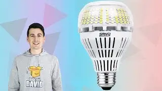 SANSI A21 30W LED Light Bulb Review // 500 Watt LED Bulb Daylight