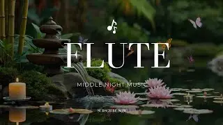 Flute Waterfall Music Relieves Stress, Anxiety and Depression  Heals and clear The Mind